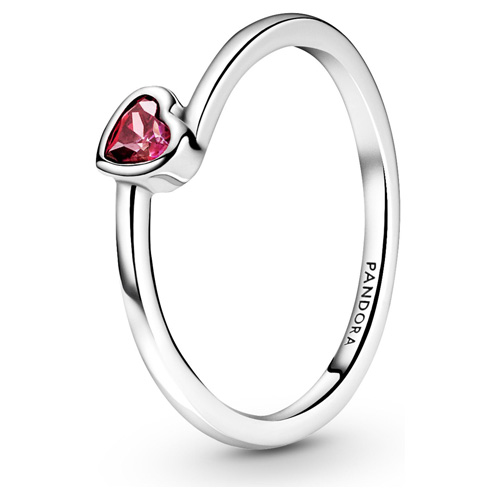 YELLOW CHIMES Valentine Special Red Crystal Heart Ring Gun Plated Ring for  Women Alloy Crystal Platinum Plated Ring Price in India - Buy YELLOW CHIMES  Valentine Special Red Crystal Heart Ring Gun