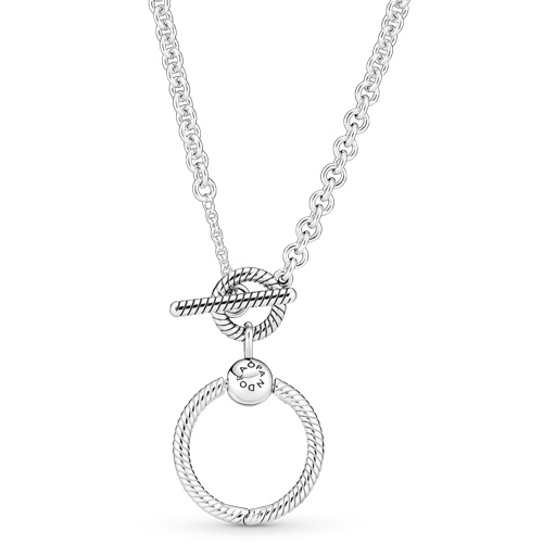 Pandora O Pendant T-Bar Necklace :: Necklace Stories 391157C00-50 ...