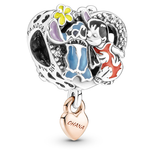 Pandora Ohana Lilo and Stitch :: Disney Charms 781682C01 :: Authorized Retailer