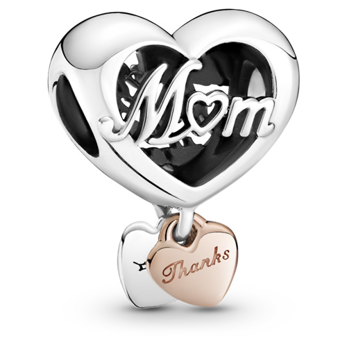 Pandora Rose ™ Thank You Mom Charm from Pandora Jewelry.  Item: 789372C00