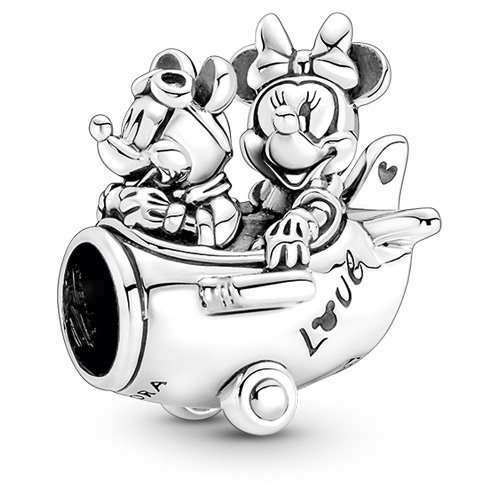 Pandora Disney Mickey Mouse & Minnie Mouse Aeroplane Charm 790108C00