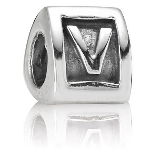 Pandora Letter V Alphabet Charm