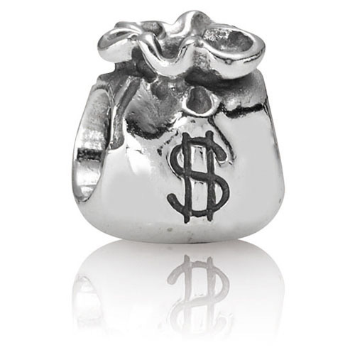 Retired Pandora Money Bags Charm :: Silver Charms :: Authorized Online Retailer