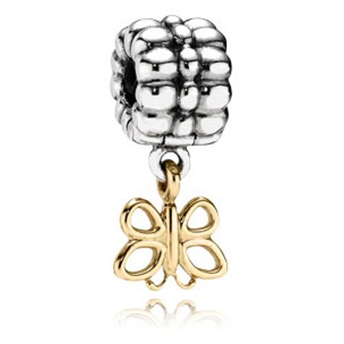 Gold butterfly deals pandora charm