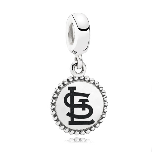 St. Louis Cardinals Cardinal Charm Compatible With Pandora Style Bracelets.  Can also be worn as a necklace (Included.)
