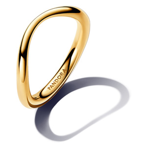 Gold Organically Shaped Band Ring