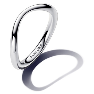 Silver Organically Shaped Band Ring